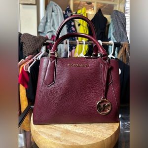 EUC Burgundy Michael Kors purse